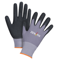 ZX-1 Premium Touchscreen Compatible Gloves, 7/Small, Nitrile/Foam Nitrile Coating, 15 Gauge, Nylon Shell Fastek