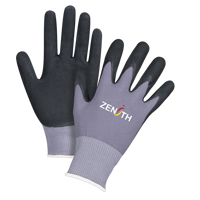 ZX-1 Premium Touchscreen Compatible Gloves, 8/Medium, Nitrile/Foam Nitrile Coating, 15 Gauge, Nylon Shell Fastek