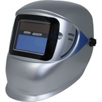 WH40 Variable ADF Welding Helmet, 3.77" L x 1.65" W View Area, 9 - 13 Shade Range, Silver Fastek