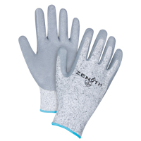 Gants &eacute;lastiques sans coutures r&eacute;sistants &agrave; la coupe, Taille T-Grand/10, Calibre 13, Rev&ecirc;tement Nitrile, Enveloppe en PEHP, ANSI/ISEA 105 niveau 2/EN 388 niveau 3 Fastek