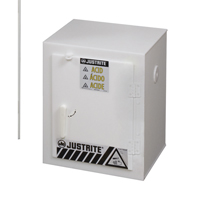 Solid Polyethylene Acid Cabinets, 6 x 0.66043 Gal., 17" x 22" x 17" Fastek