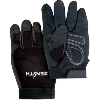 ZM300 Mechanic's Gloves, Grain Leather Palm, Size Medium Fastek