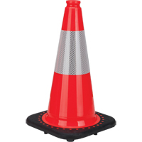 Premium Traffic Cone, 18", Orange, 6" Reflective Collar(s) SEB770 | Fastek