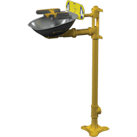 Halo Face/Eyewash Stations, Pedestal Installation, Stainless Steel Bowl Fastek