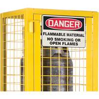 CSA-Compliant Gas Cylinder Safety Cabinet, 2 Cylinder Capacity, 17" W x 17" D x 69" H, Yellow Fastek