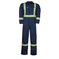 Westex UltraSoft&reg; Unlined Coveralls, Size 34/36, Navy Blue, 12.4 cal/cm2 Fastek