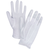 Parade/Waiter's Gloves, Cotton, Hemmed Cuff, Medium SEE794 | Fastek