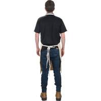 Apron, Cotton, 36" L x 29" W, Natural Fastek