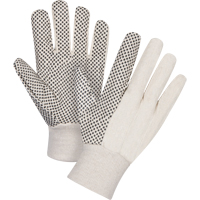 Cotton Canvas Dotted Palm Gloves, 8 oz., Small SEE947 | Fastek