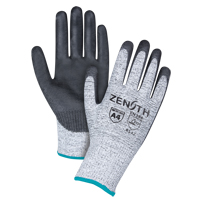 Gants &eacute;lastiques sans coutures r&eacute;sistants &agrave; la coupe, Taille T-Grand/10, Calibre 13, Rev&ecirc;tement Polyur&eacute;thane, Enveloppe en PEHP, ANSI/ISEA 105 niveau 4/EN 388 niveau 5 Fastek