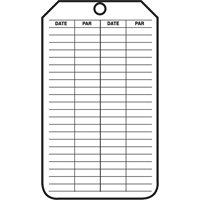 &eacute;tiquettes de s&eacute;curit&eacute; d'inspection et de contr&ocirc;le de l'&eacute;tat de l'&eacute;quipement, Papier cartonn&eacute;, 3-1/8" la x 5-7/8" h, Français Fastek