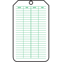 &eacute;tiquettes de s&eacute;curit&eacute; d'inspection et de contr&ocirc;le de l'&eacute;tat de l'&eacute;quipement, Papier cartonn&eacute;, 3-1/8" la x 5-7/8" h, Français Fastek