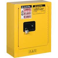 Sure-Grip&reg; EX Mini Flammable Safety Cabinet, 2 Gal., 1 Door, 17" W x 22" H x 8" D Fastek