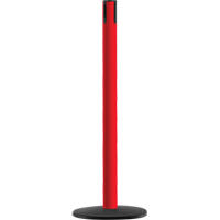 Syst&egrave;me Advance TensaBarrier - Poteau r&eacute;cepteur, Hauteur de 36", Rouge Fastek