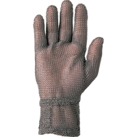 2" Cuff Mesh Glove, Size Small/7, Stainless Steel Shell, ANSI/ISEA 105 Level 5 Fastek