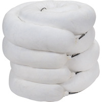 Sorbent Boom, Oil Only, 10' L x 8" W, 40 gal. Absorbancy, 4 /Pack Fastek