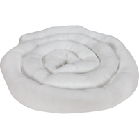 Remblais tubulaire absorbant, Huile seulement, Absorption 45 gal., 3" la x 10' lo, Pqt de 10 Fastek