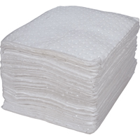 Premium Bonded Sorbent Pads, Oil Only, 15" x 17", 15 gal. Absorbancy Fastek