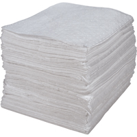 Premium Bonded Sorbent Pads, Oil Only, 15" x 17", 30 gal. Absorbancy Fastek