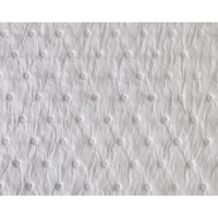 Premium Fine Fiber Sorbent Pads, Oil Only, 15" x 17", 25 gal. Absorbancy Fastek