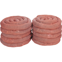 Sorbents Socks, Hazmat, 45 gal. Absorbancy, 3" W x 10' L, Pack of 10 Fastek