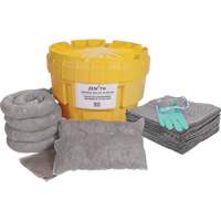 Trousse de d&eacute;versements &agrave; grande capacit&eacute; de premi&egrave;re qualit&eacute;, Universel, Overpack/Baril de r&eacute;cup&eacute;ration, Absorbance de 20 gal. US Fastek