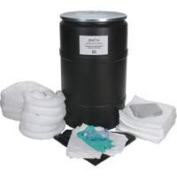 Premium Spill Kit, Oil Only, Drum, 55 US gal. Absorbancy Fastek