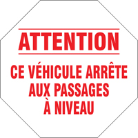 French Traffic Sign, Vinyl, 18" W x 18" H Fastek