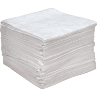 Premium Anti Static Sorbent Pads, Oil Only, 15" x 18", 25 gal. Absorbancy Fastek