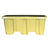 Palettes Poly-Spillpallet emboîtables sans drain pour 2 barils, Capacit&eacute; de d&eacute;versement 66 gal. US, 51" x 26" x 21" Fastek