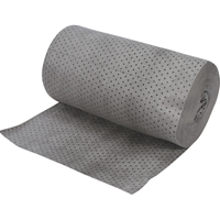 Rouleaux absorbants en fibres fines de calibre industriel, Lourd, 150' lo x 30" la, Absorption 70 gal. Fastek
