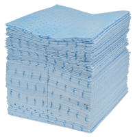 Premium Blue Bonded Sorbent Pads, Oil Only, 15" x 17", 30 gal. Absorbancy Fastek