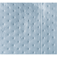 Premium Blue Bonded Sorbent Pads, Oil Only, 15" x 17", 15 gal. Absorbancy Fastek