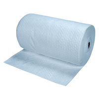 Rouleaux absorbants li&eacute;s bleus de premi&egrave;re qualit&eacute;, Lourd, 150' lo x 30" la, Absorption 50 gal. Fastek