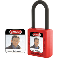 Zenex Thermoplastic Photo Padlock Identification Labels Fastek