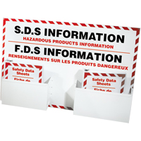 Safety Data Sheet Information Stations, English & French, Binders Included Fastek