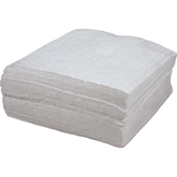 Premium Bonded Sorbent Pads, Oil Only, 15" x 18", 30 gal. Absorbancy Fastek