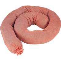 Remblais tubulaires absorbants, Mati&egrave;res dangereuses, Absorption 40 gal., 3" la x 4' lo, Pqt de 25 Fastek