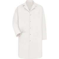 Lab Coat, Poly-Cotton, Small, White Fastek