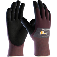 Gants MaxiDry, Moyen, R&ecirc;vetement Mousse de nitrile, Calibre 18, Enveloppe en Nylon Fastek