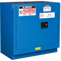 ChemCor&reg; Lined Hazardous Material Undercounter Safety Cabinets, 22 gal., 35" x 35" x 22" Fastek