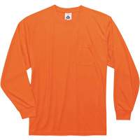 Chandail &agrave; manches longues non certifi&eacute; GloWear 8091, Polyester, Petit, Orange haute visibilit&eacute; Fastek