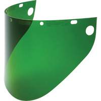 Fibre-Metal&reg; Extended View Faceshield Visor, Propionate, Green Tint Fastek