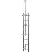 Vi-Go Continuous Ladder Climbing Safety System with Automatic Pass-Through, Stainless Steel SEP558 | Fastek