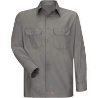 Long Sleeve Ripstop Shirt, Men's, 3X-Large, Grey Fastek
