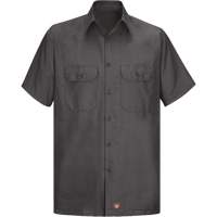 Short Sleeve Ripstop Shirt, Men's, 3X-Large, Charcoal Fastek