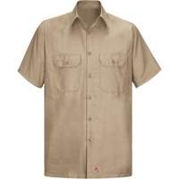 Short Sleeve Ripstop Shirt, Men's, 3X-Large, Khaki Fastek