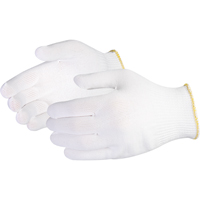 Sure Knit Filament Low-Lint String-Knit Glove, Nylon, Knit Wrist Cuff, Small Fastek