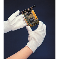 Sure Knit 13 Cut Low Lint Gloves, Nylon, Knit Wrist Cuff, Small Fastek