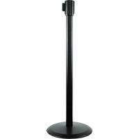 Slimline TensaBarrier&reg; Receiver Post, 38" High, Black Fastek